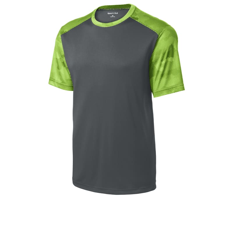 Sport-Tek CamoHex Colorblock Tee. 16