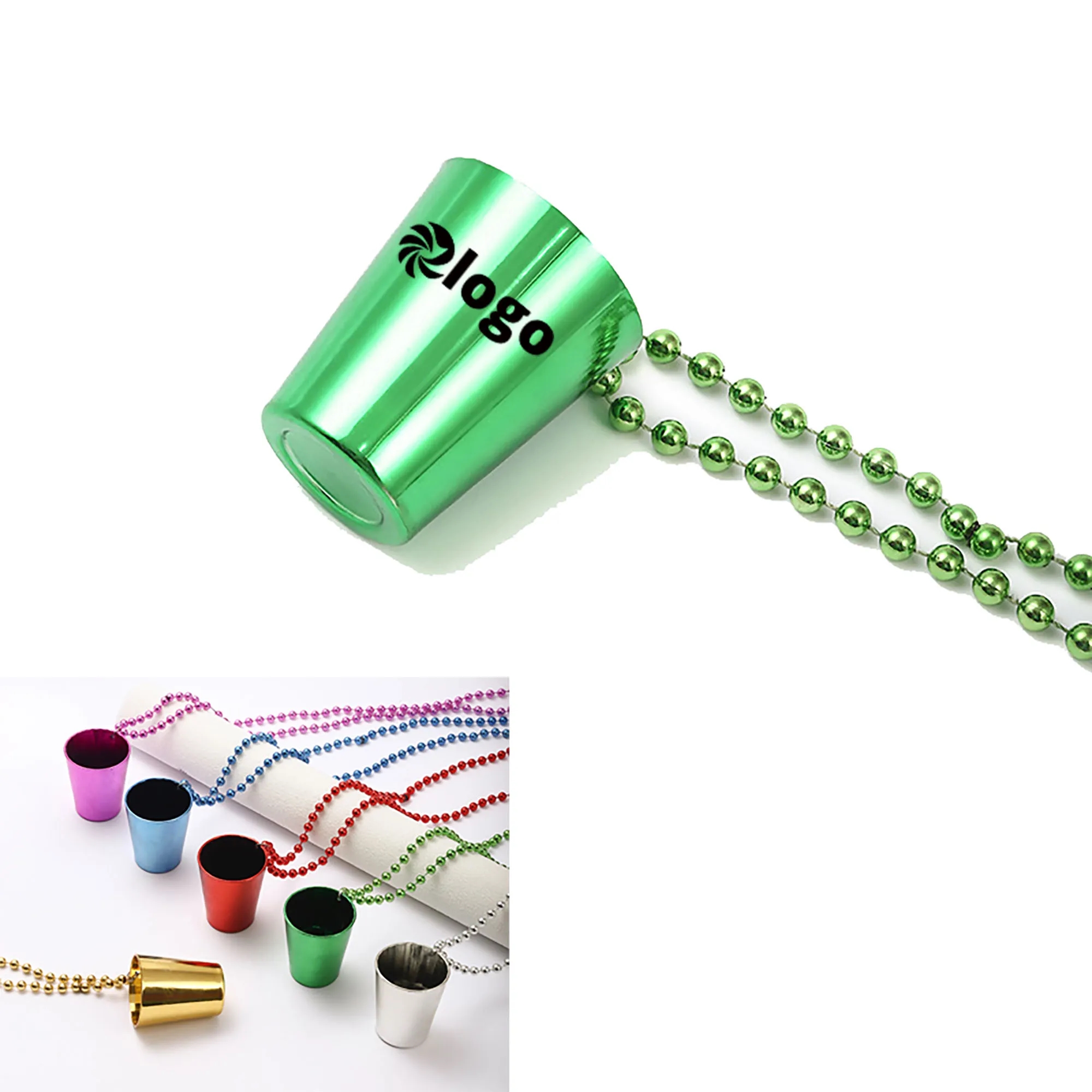 Plastic Cups Beads Necklace 2
