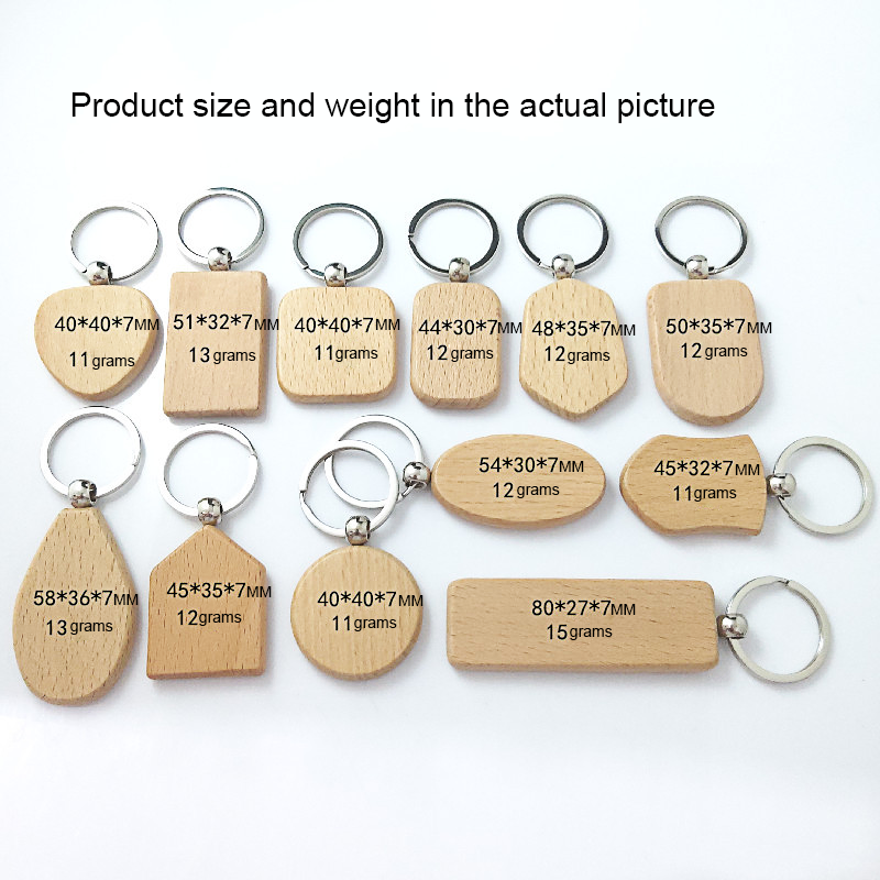 Promotional wooden keychain 7