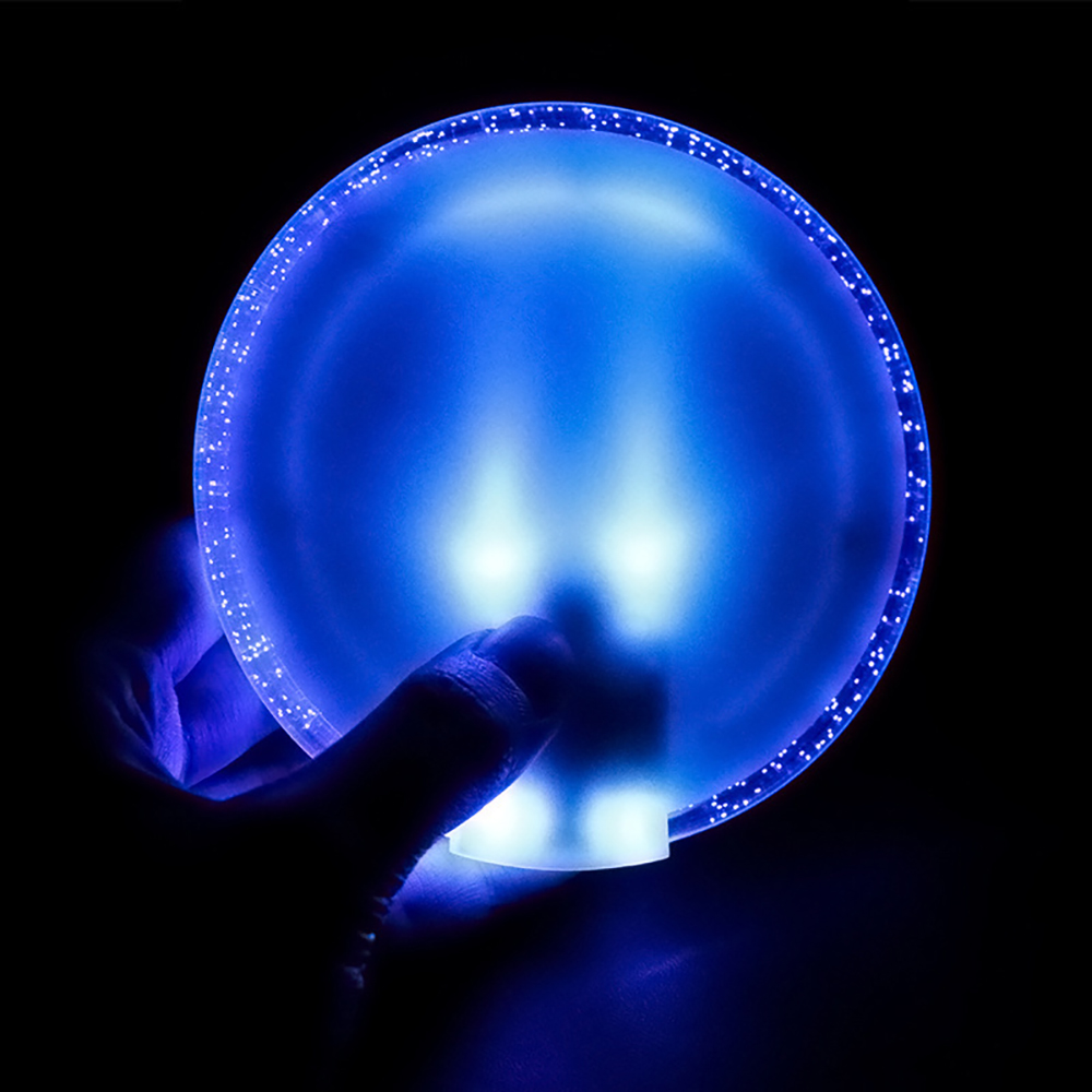Acrylic LED Push-to-light Coasters 2