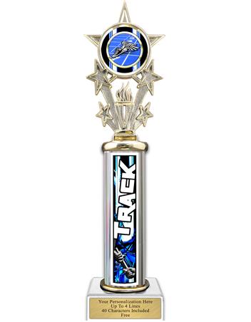 Trophy, 12" Action Matrix Track Blue 1 co 2