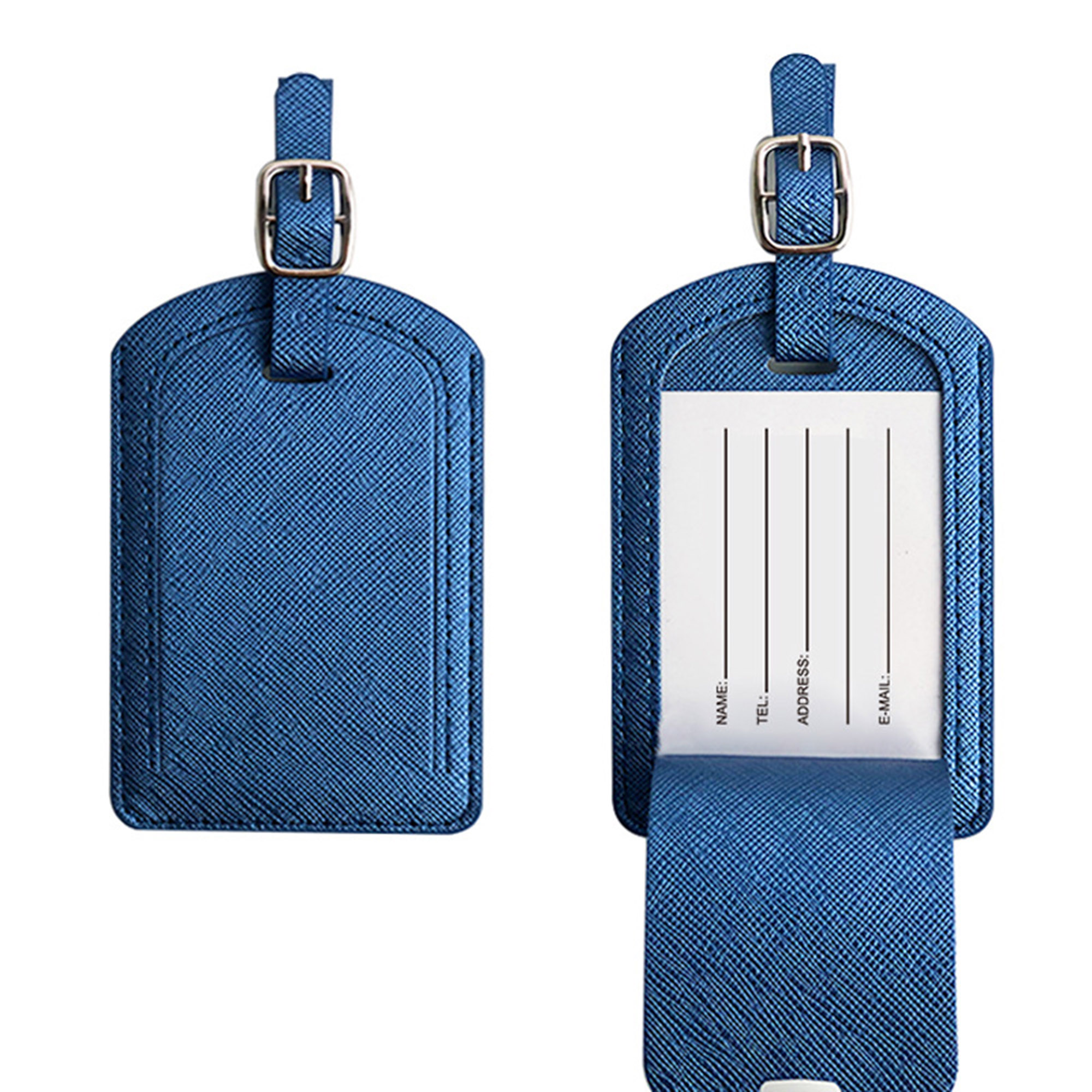 Premium PU Leather Luggage Bag Case Tags 5