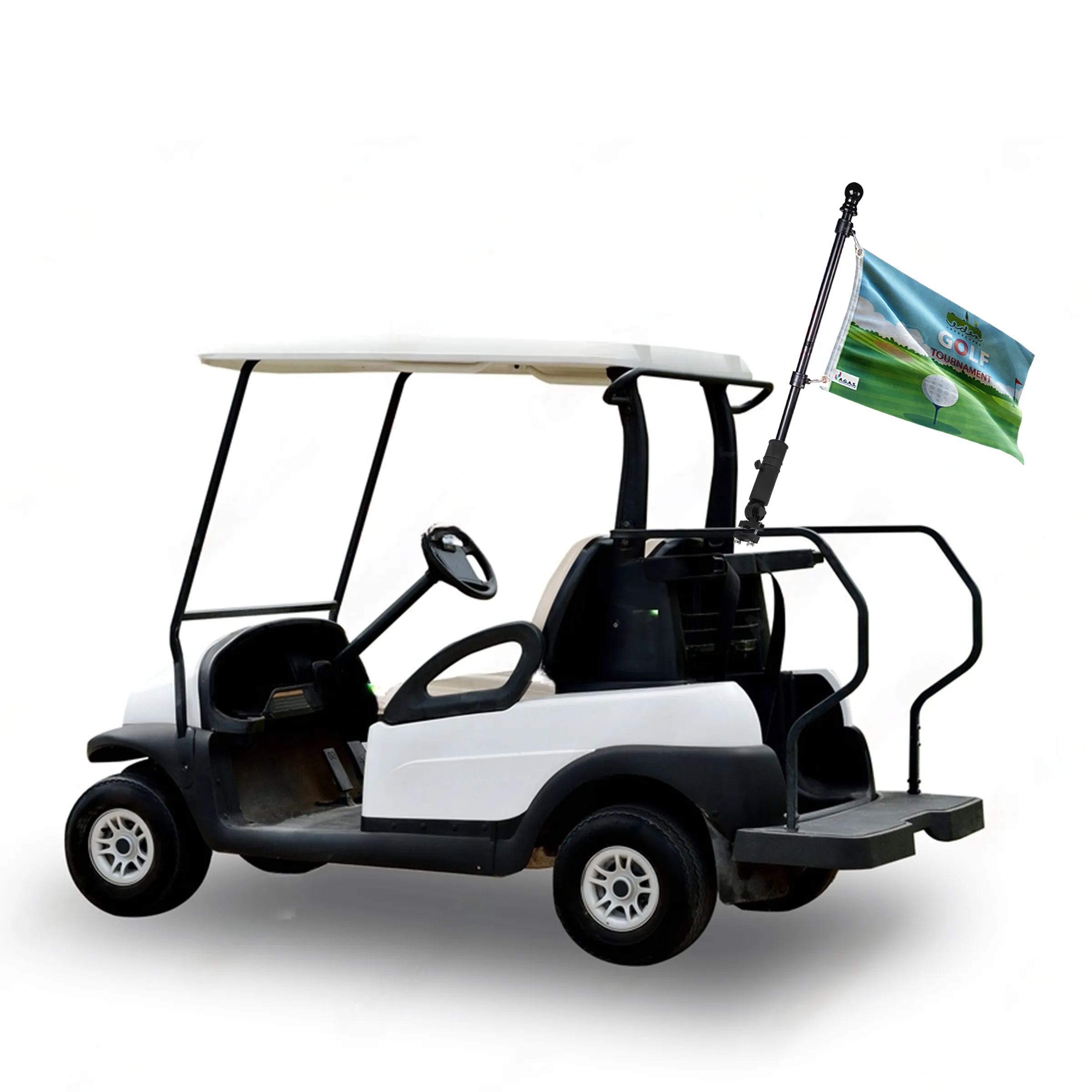 Standard Golf Cart Flag Display Kit with Flag 2