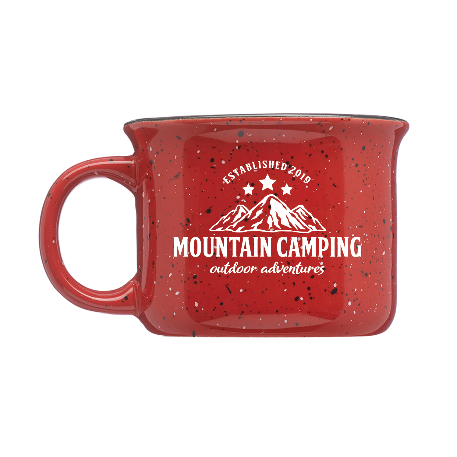 8 oz. Speckled Hearth Ceramic Mug (1 Color Imprint) 7