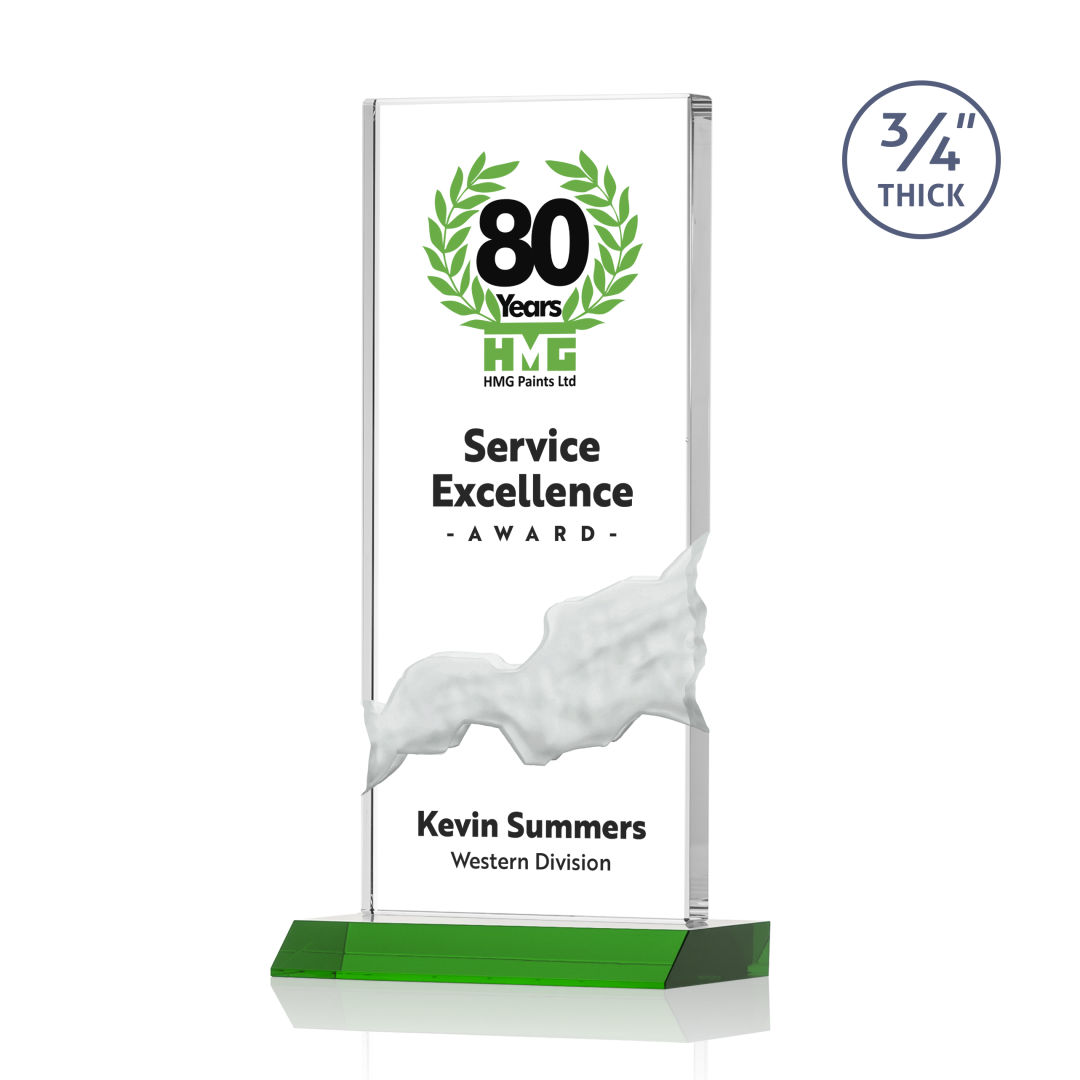 Poole VividPrint™ Award - Green 5