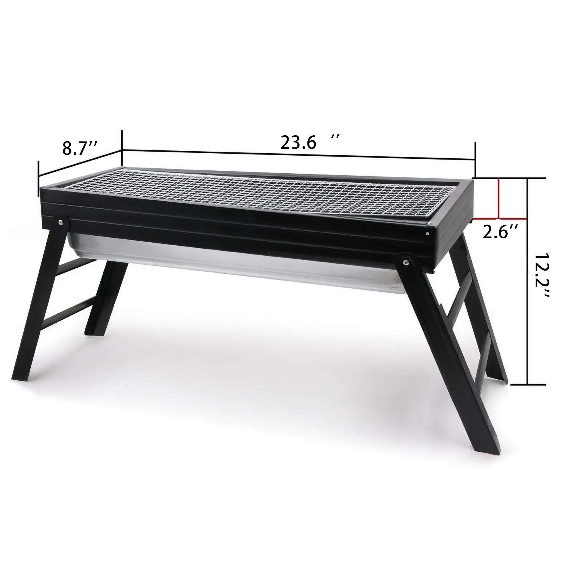 Folding Charcoal Grill Premium Outdoor Cooking Suitcase 1