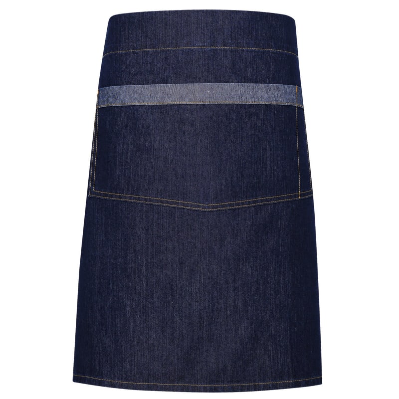 Artisan Collection By Reprime Unisex Domain Contrast Denim Waist Apron 10