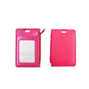 PU Leather Card Case With Zipper Pocket And Dual Card Slots 29