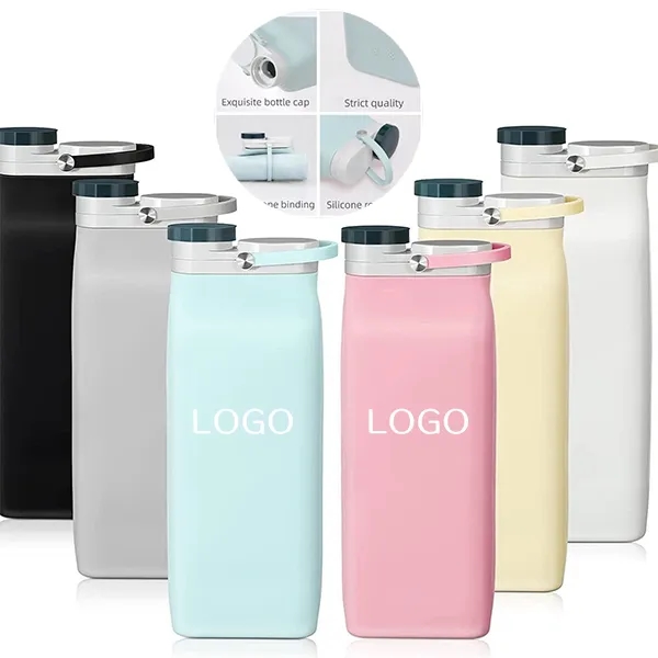 Portable Silicone Folding Water Cup - 20oz Capacity 18