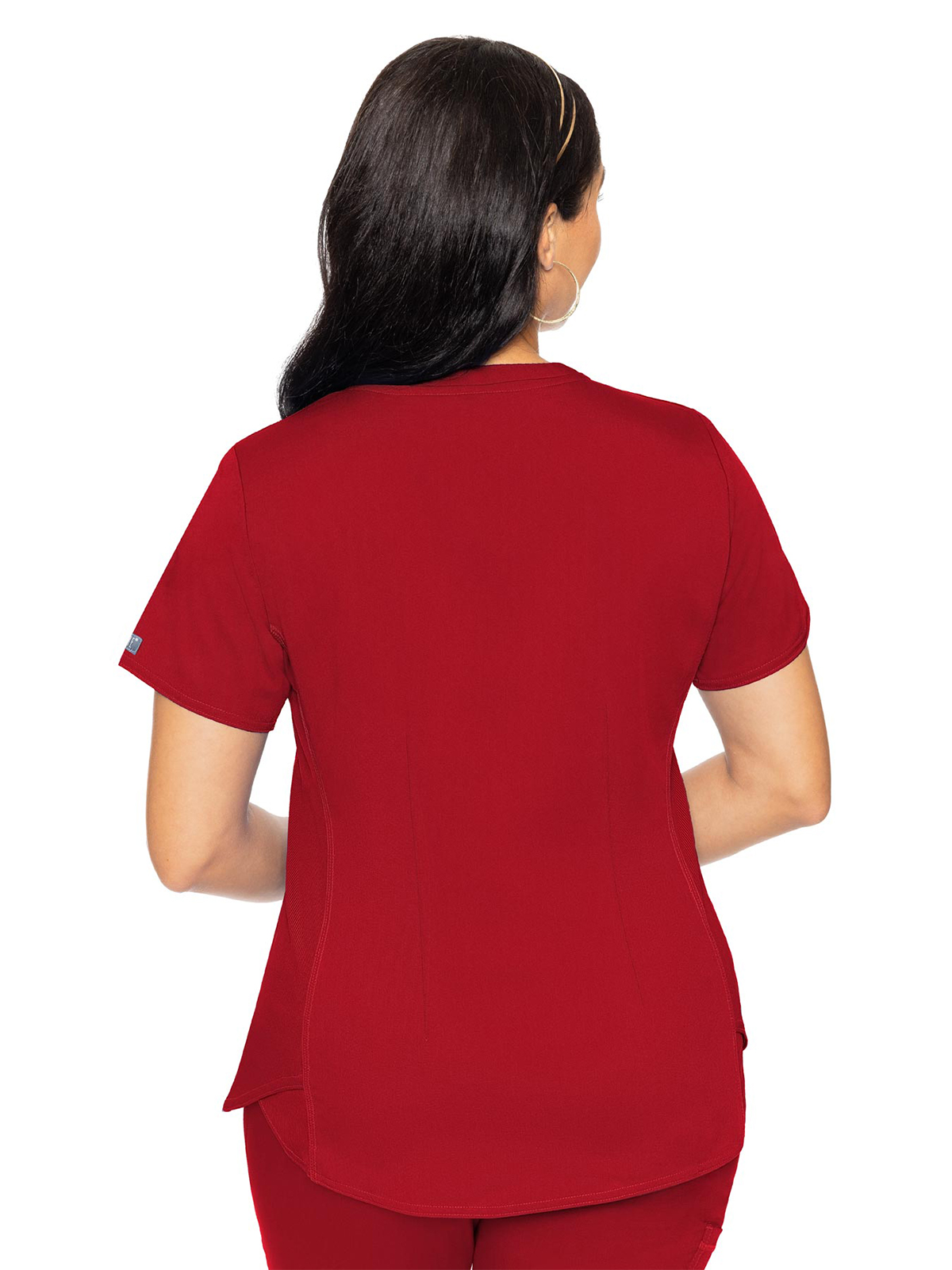 Med Couture - MC Touch - Women's 4-Pocket V-Neck Shirttail Top 30