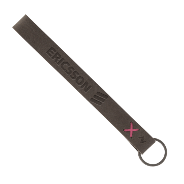 Hayward Leather Wrist Keychain with Metal Split-Ring 14
