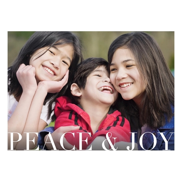 Peace & Joy Holiday Photo Cards 2