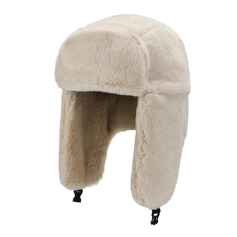 Adults Winter Plush Windproof Full Hood Earflap Hat 10