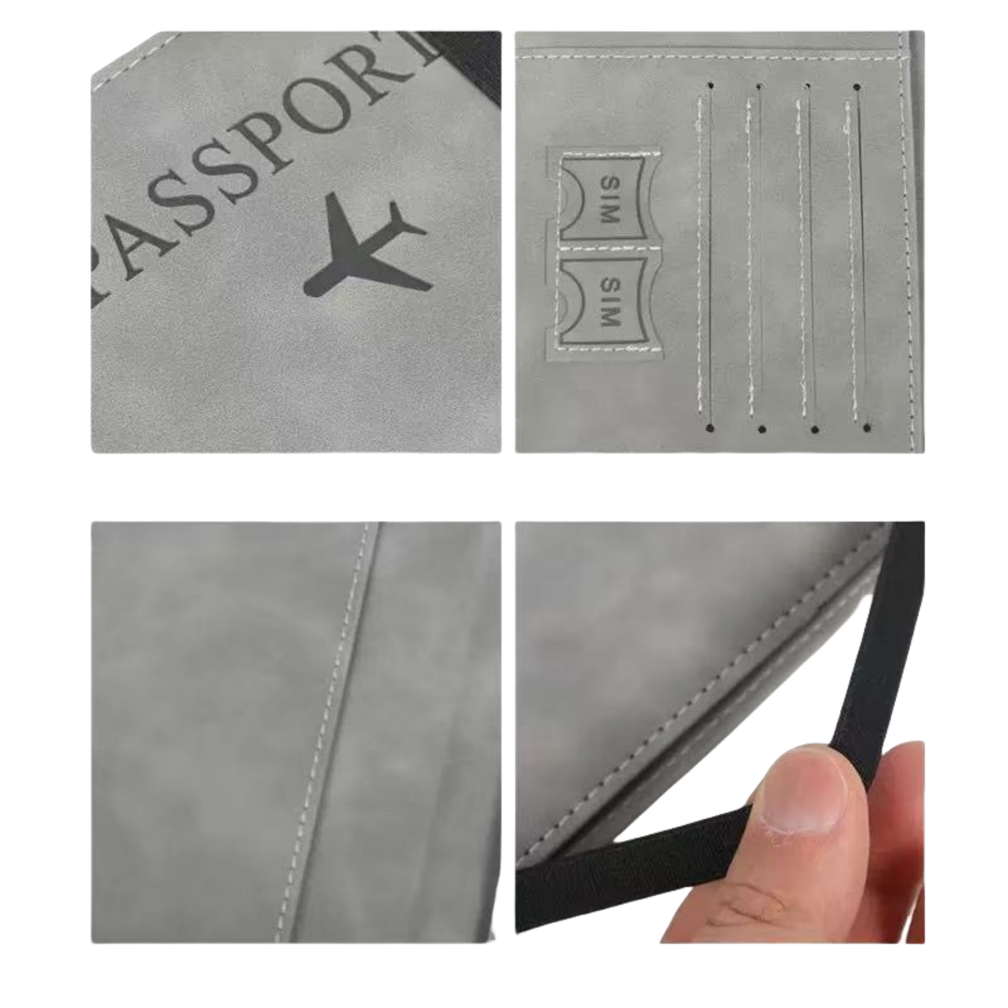RFID Blocking Leather Passport Holder Cover Wallet 3