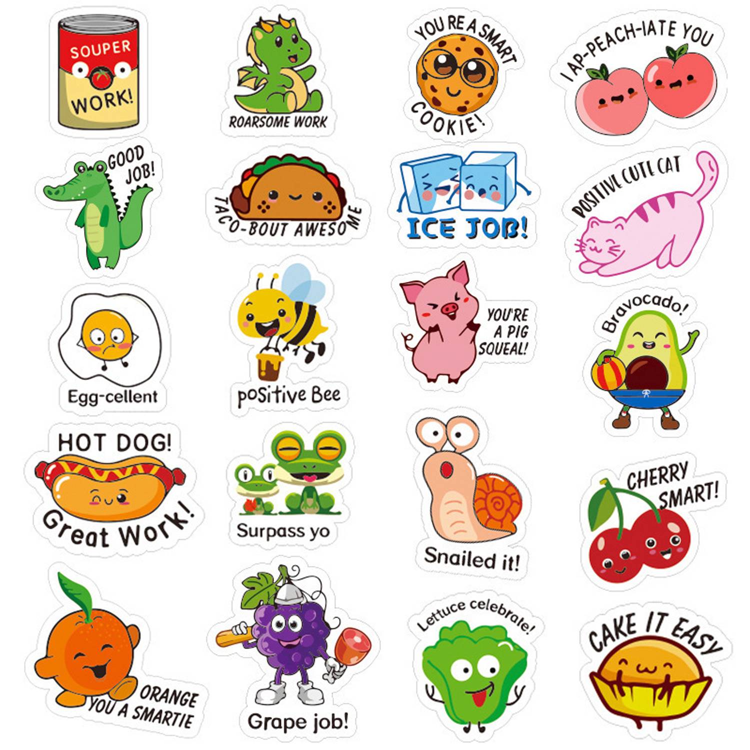 Waterproof Cartoon Stickers for Kids Classroom 8