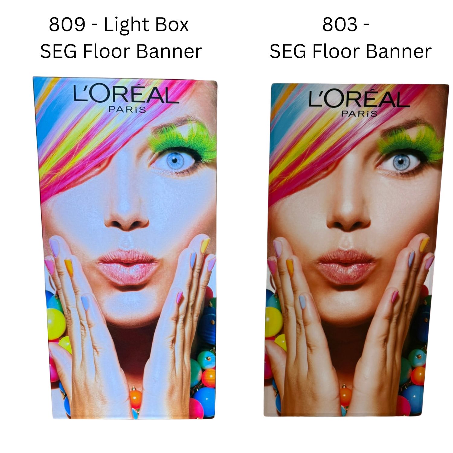 LED Light Box Floor Display Banner Kit, 40" x 80", NO SETUP CHARGE 2