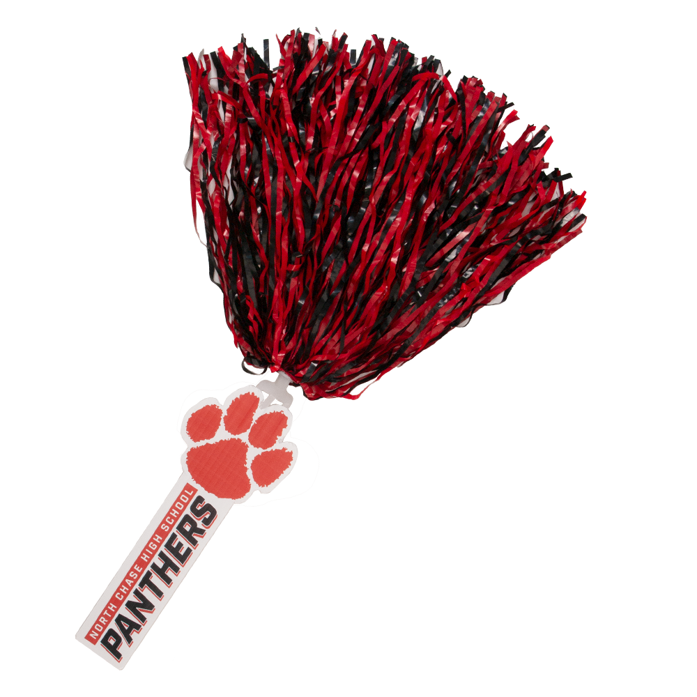 2" x 10.75" Spirit Stick, Plastic Streamers 16