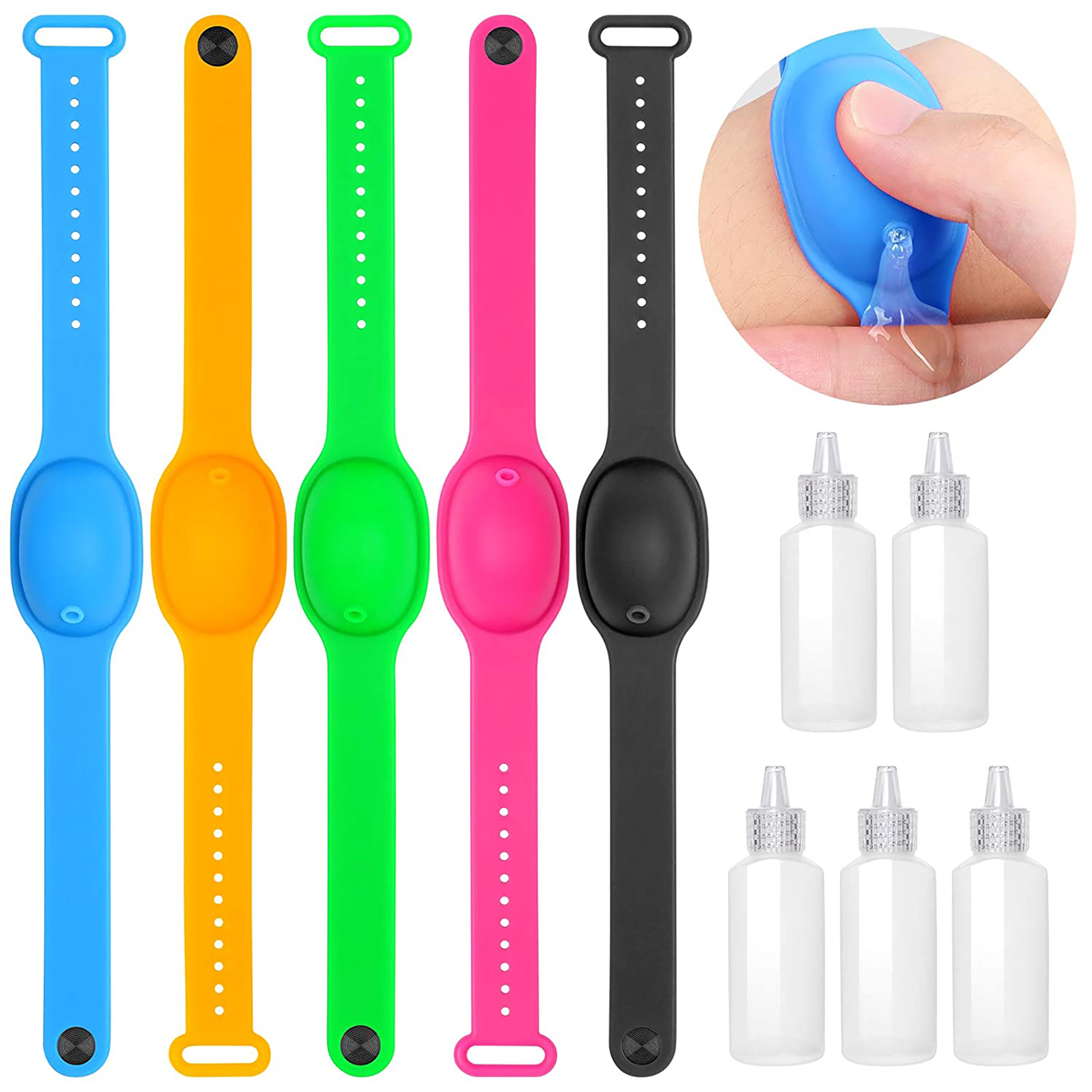 Silicone Hand Sanitizer Dispenser Bracelet 3