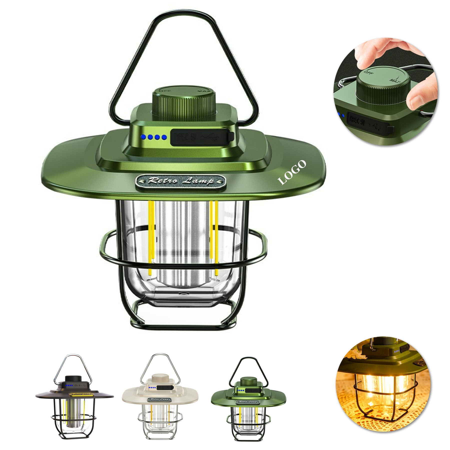 Waterproof Hanging LED Tent Lamp 2
