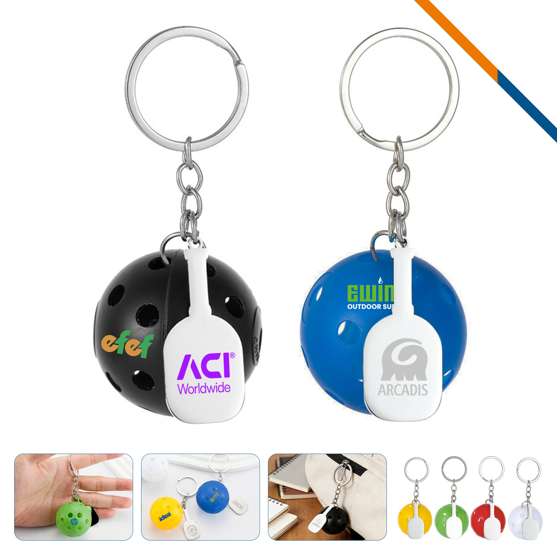 DinkGlow Pickleball Keychain 1
