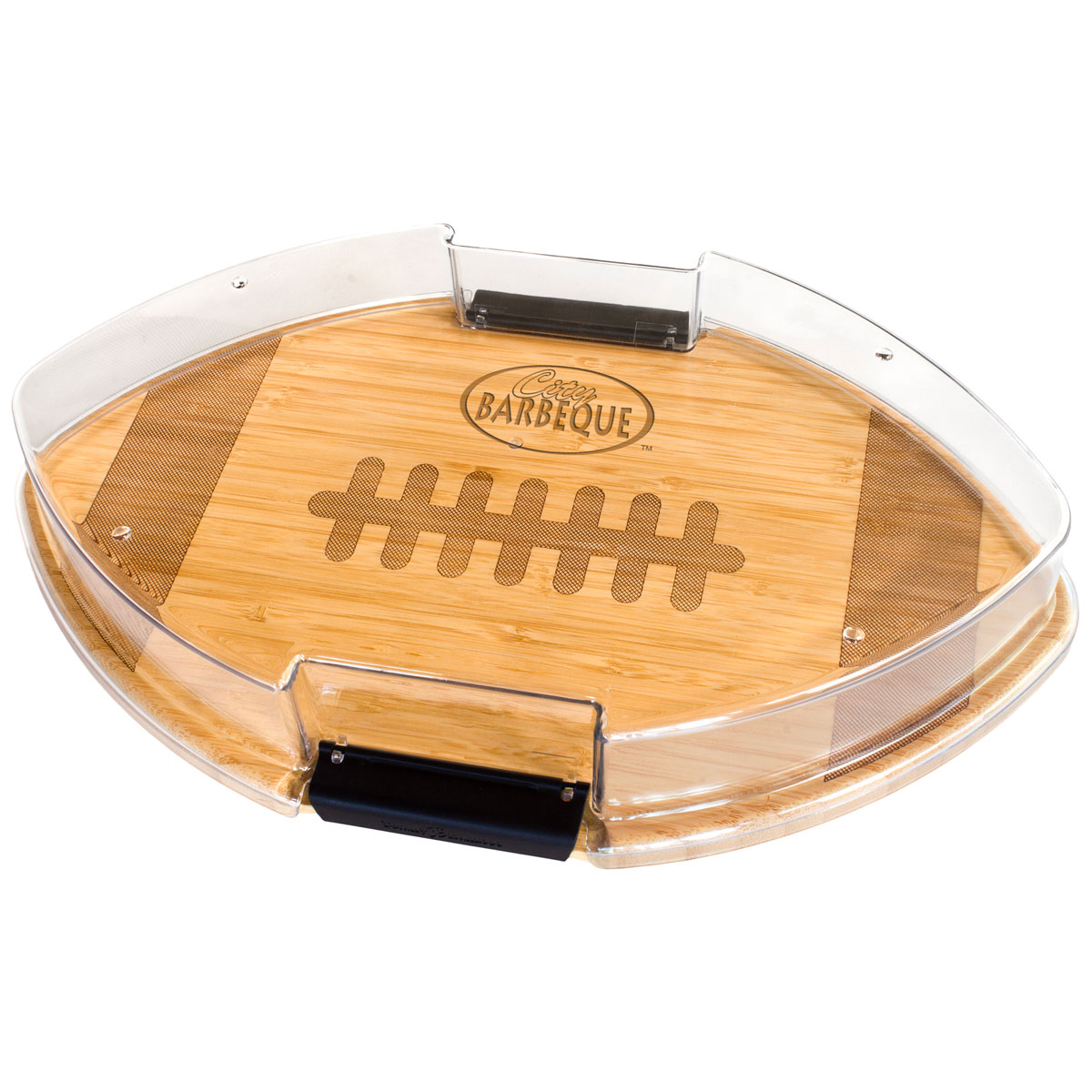 Flip, Serve & Store™ Football Shaped Covered Charcuterie Board