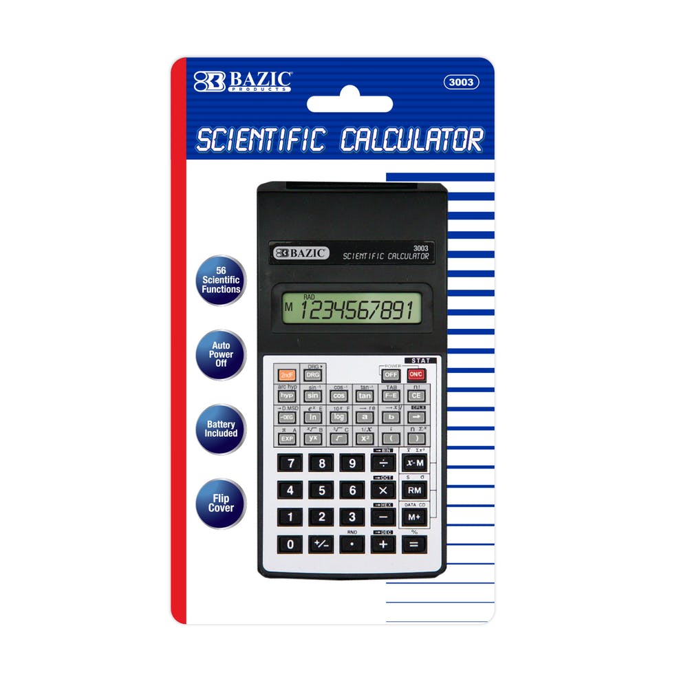Scientific Calculators - 56 Function Flip Cover 10 Digit 2