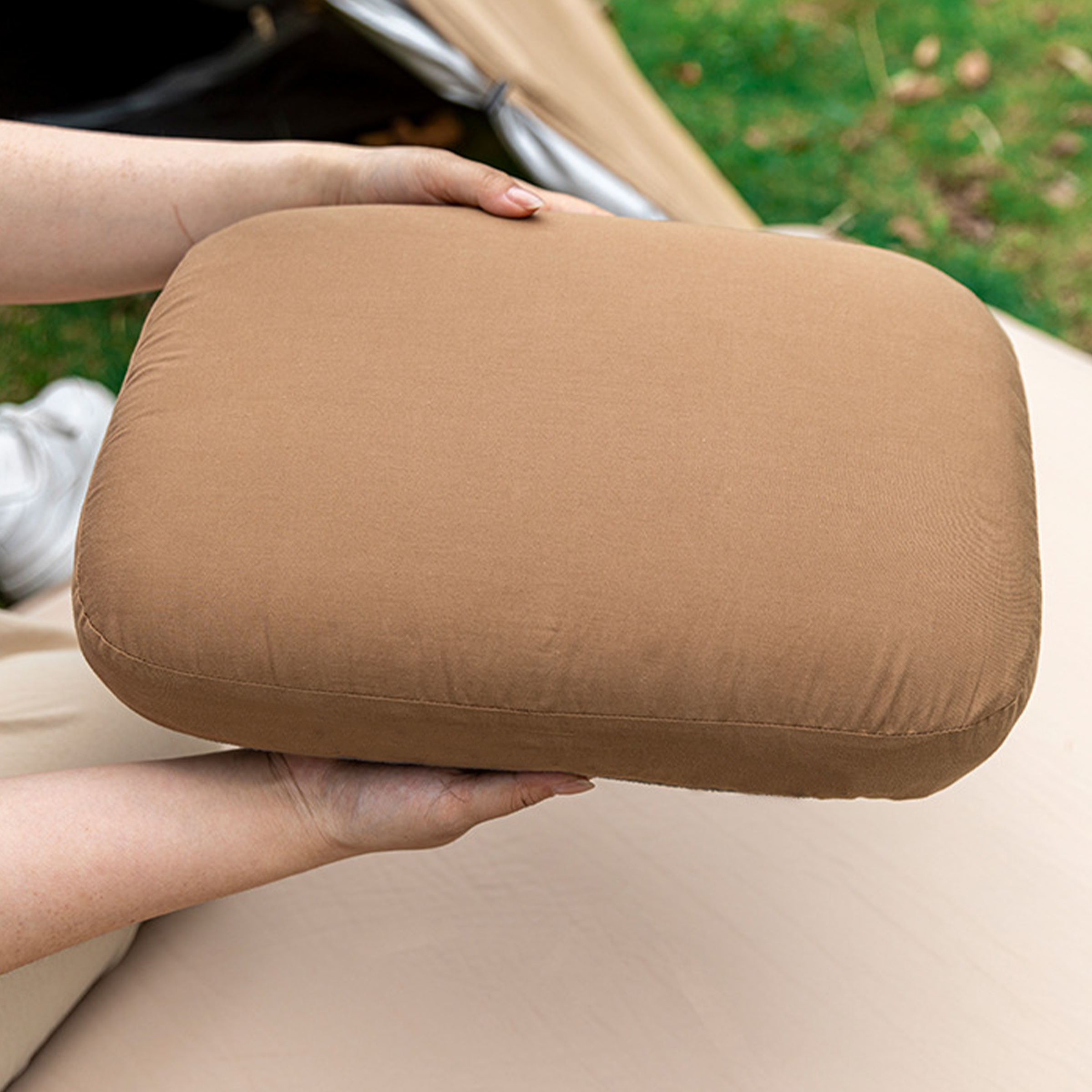 Cotton Portable Camping Travel Pillow 2