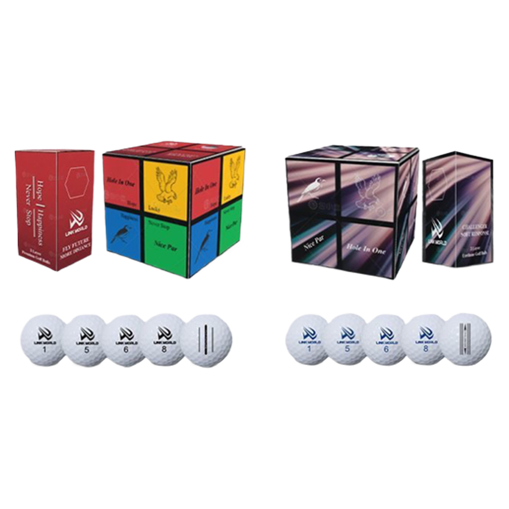 Custom Logo Golf Balls - 1.7"x1.7" Size 2