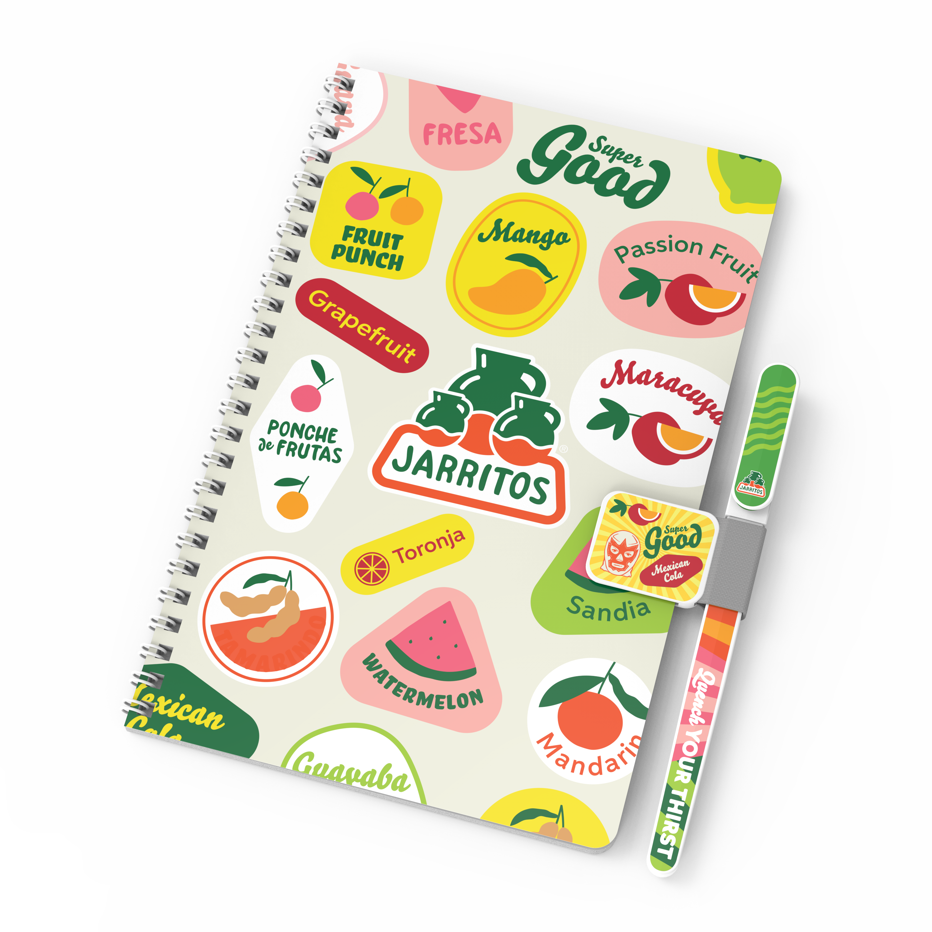 More Notes Kit: Notebook, pen and penholder set (side bound) 5