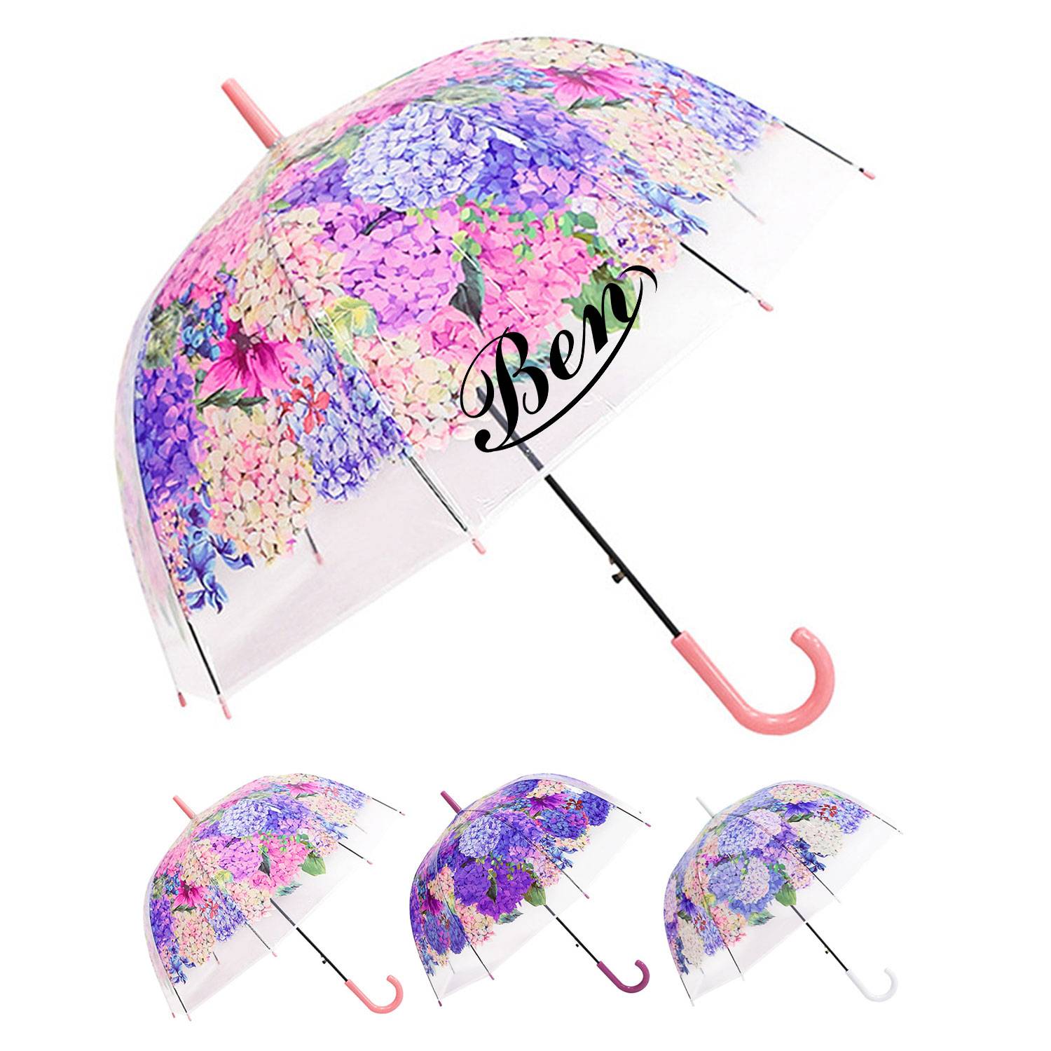 32" Automatic Straight-Handle Printed Umbrella 2