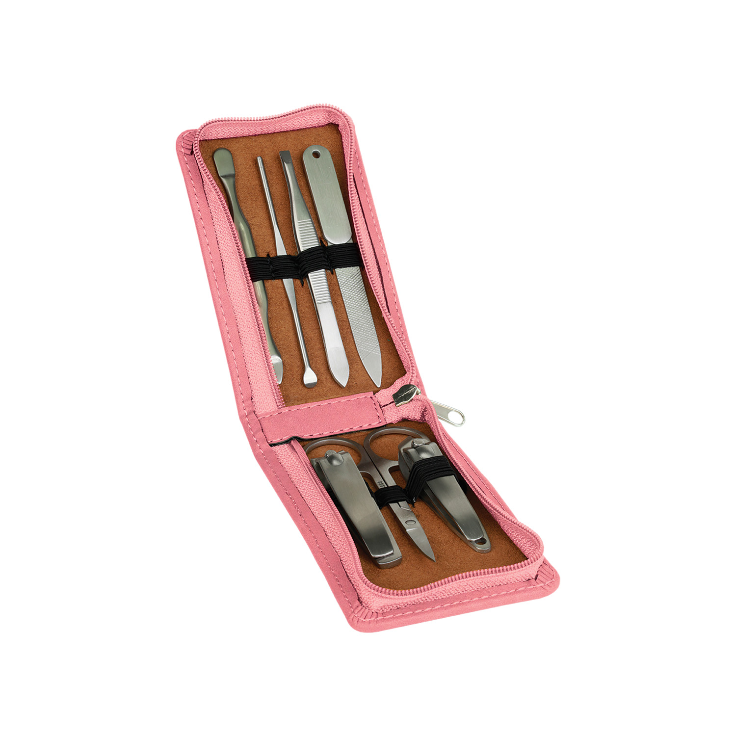 Pink Leatherette Manicure Set 2