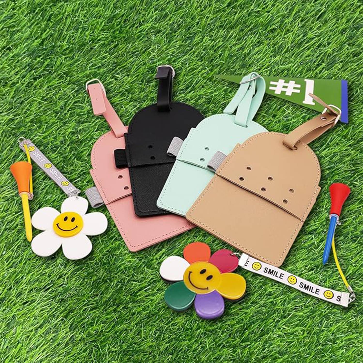 PU Leather Golf Tee Holder 4