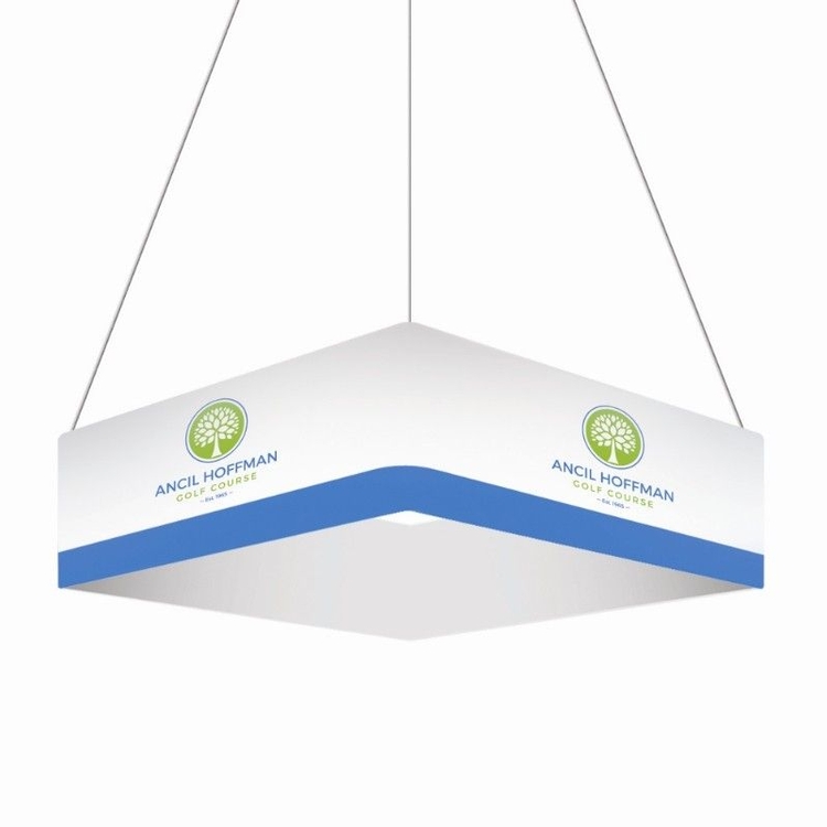 Square Hanging Sign Kit - 15'W x 3'H hanging banner display 3