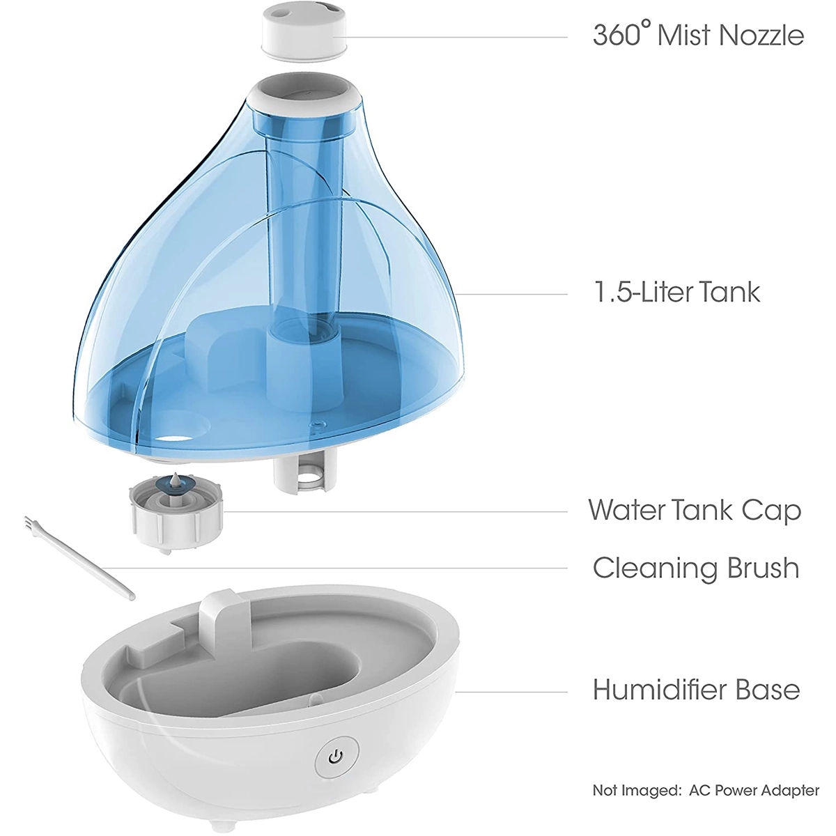 Ultrasonic Cool Mist Humidifier With Whisper Quiet Operation 7