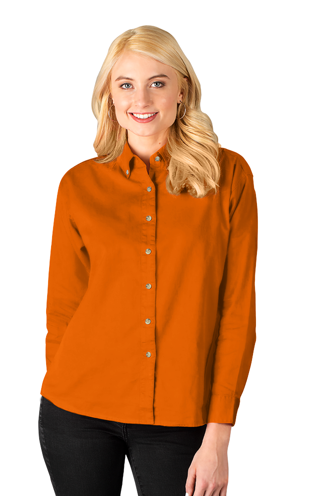 Ladies' L/S 100% Cotton Twill Shirt 34