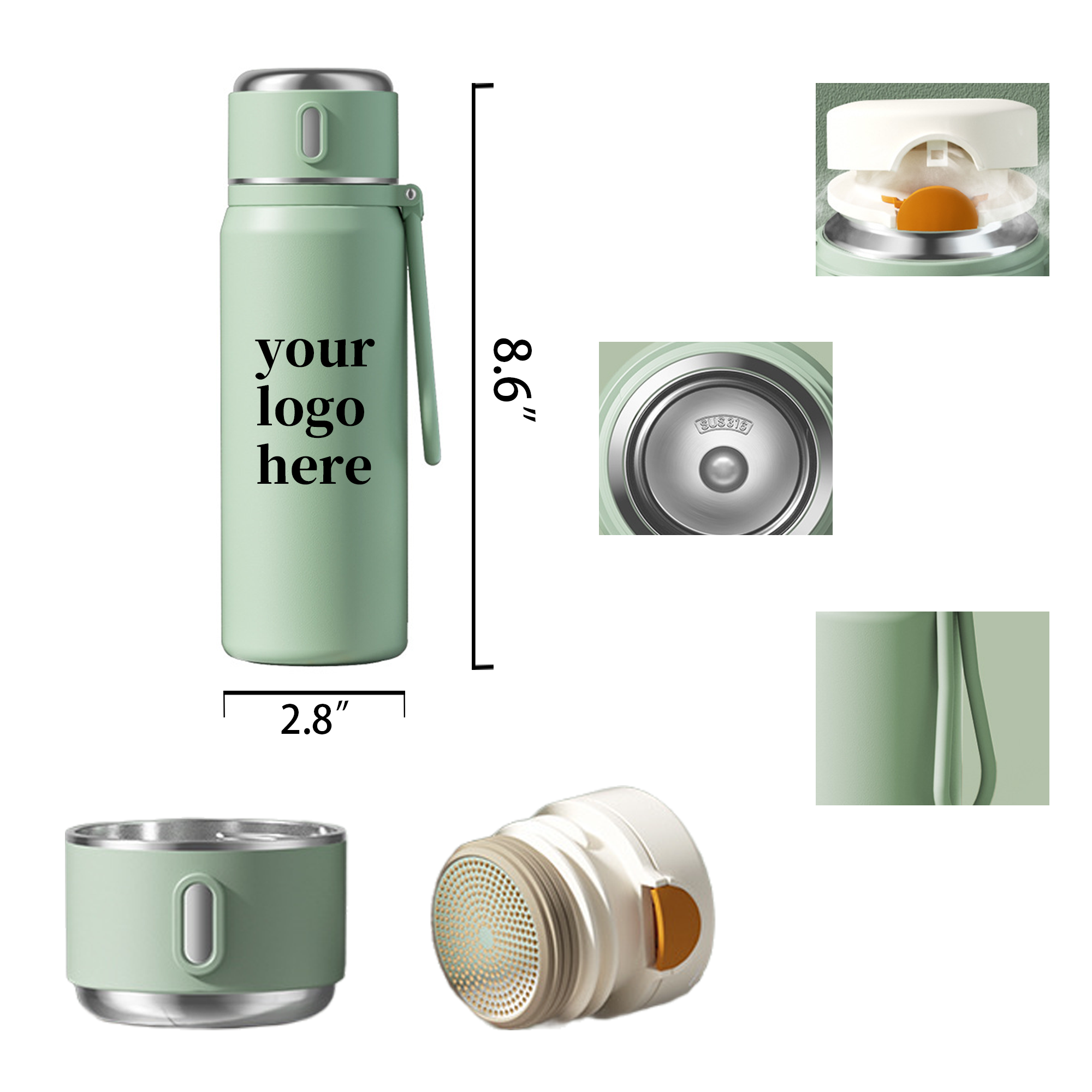 16oz customized intelligent insulated cup 1