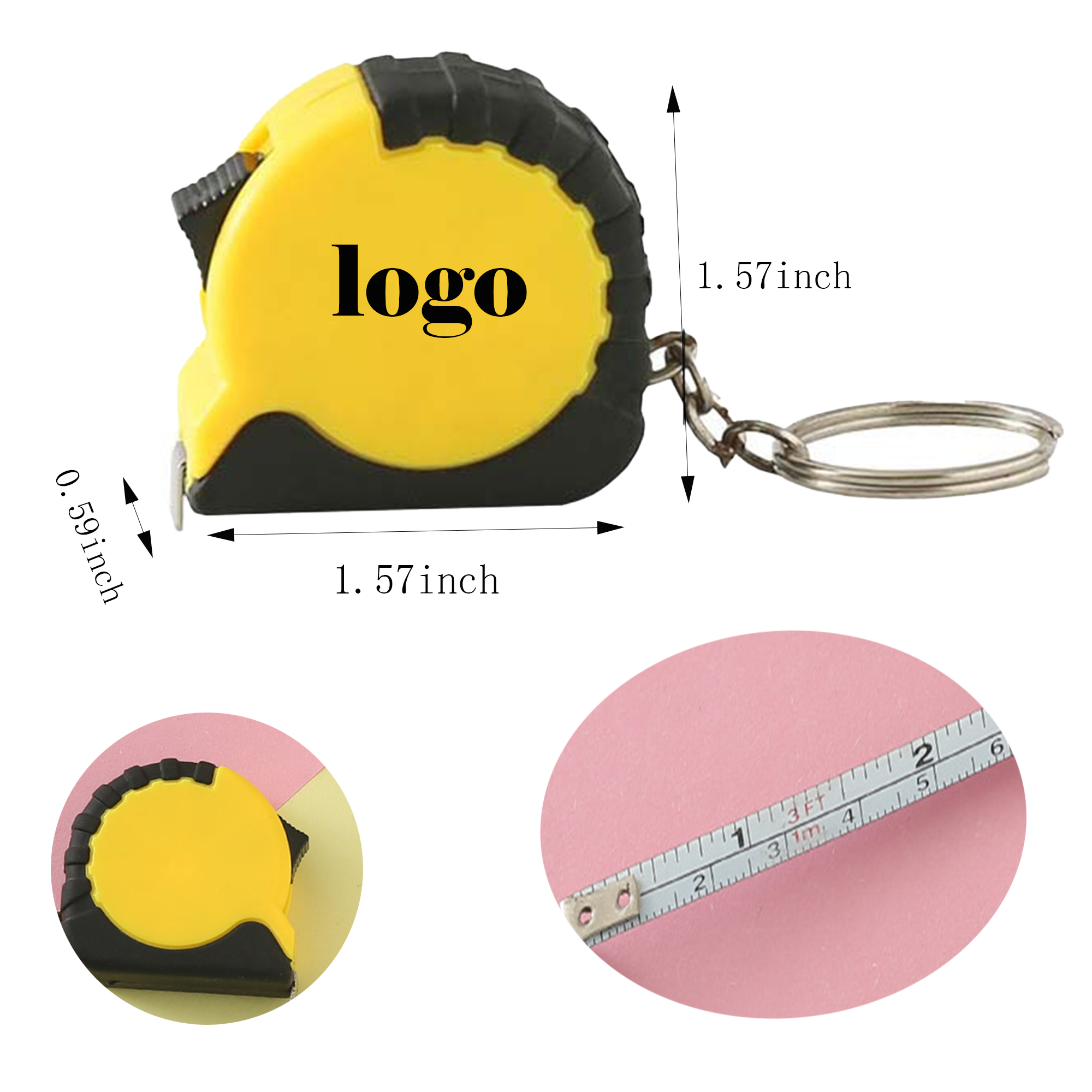 Pocket-Sized Keychain Measuring Tool MOQ50 2