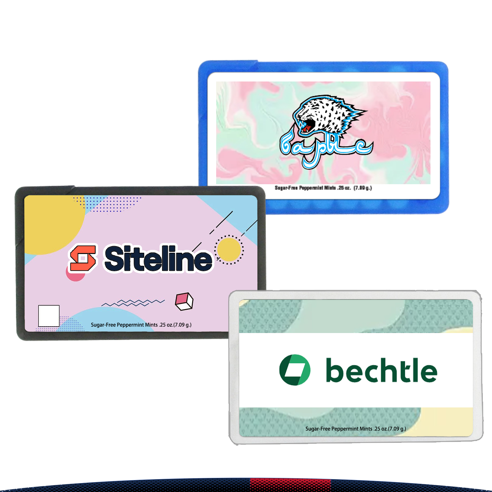Bret Business Card Style Dispenser Peppermint Flavored Mints 4