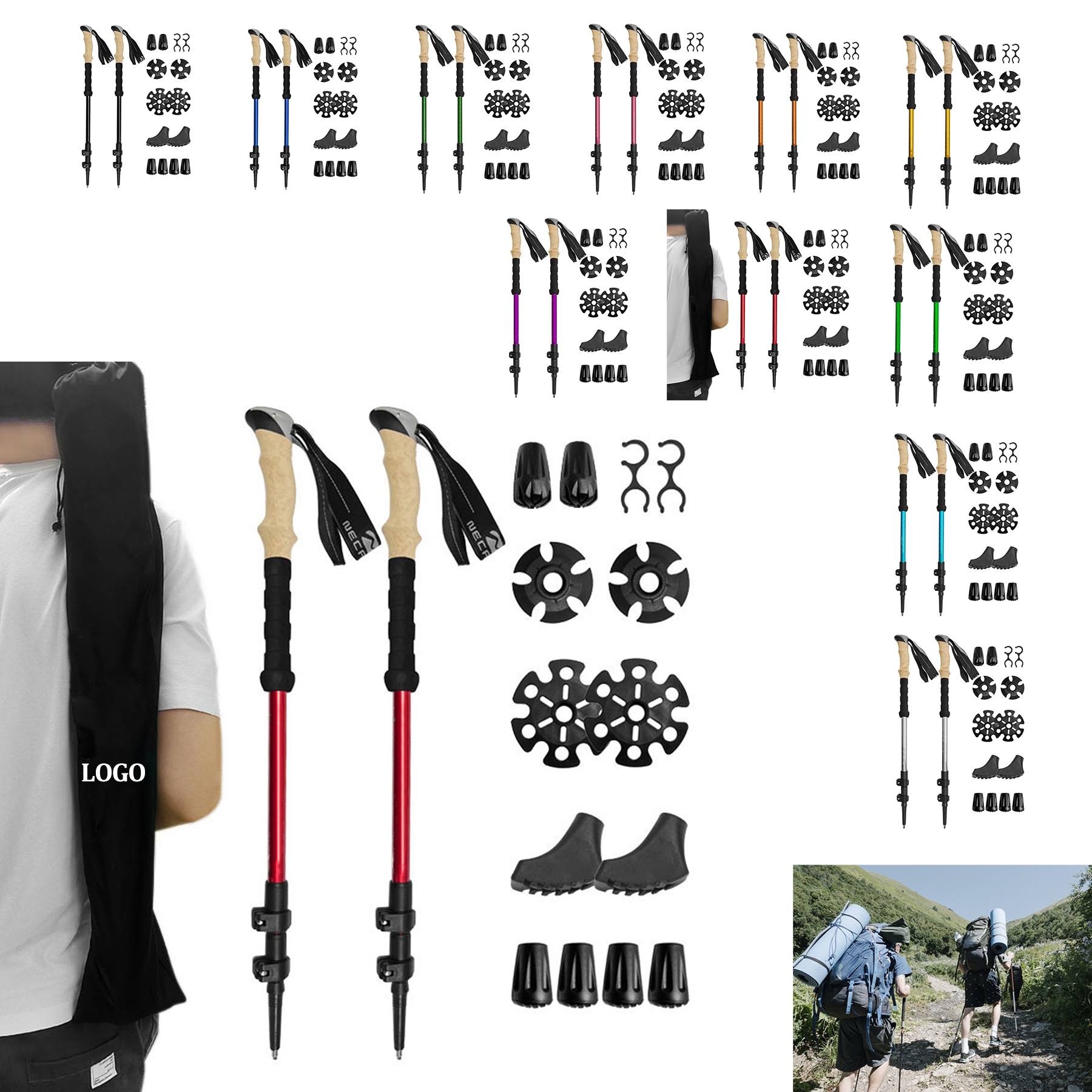 Super Strong Telescopic Hiking Pole 13