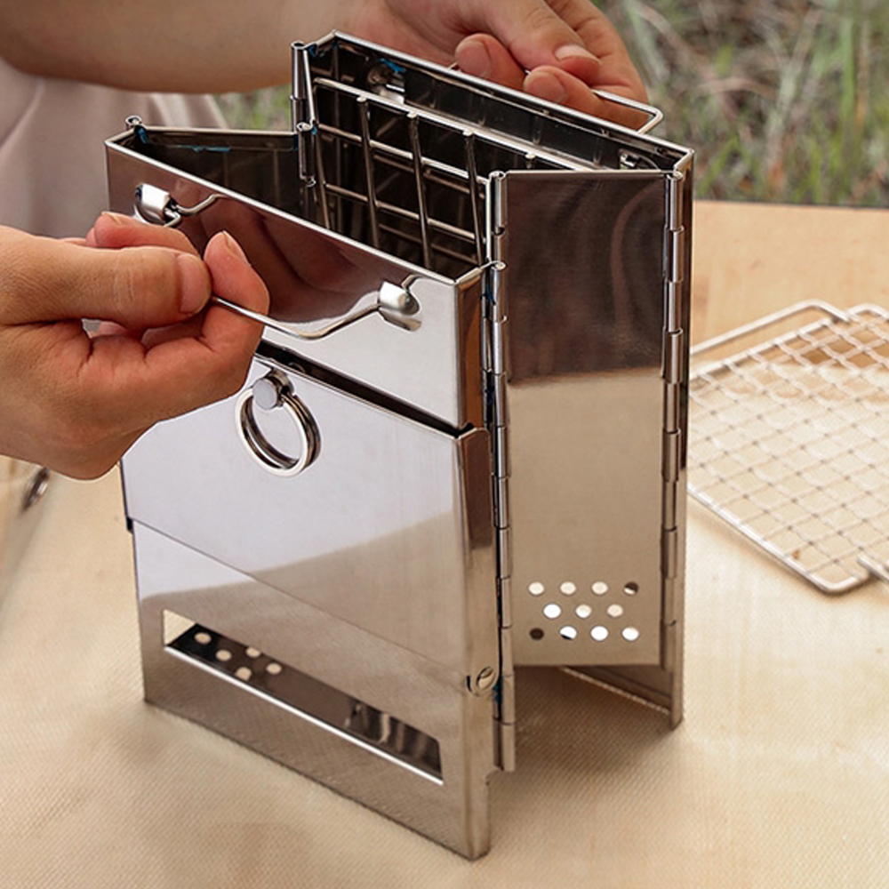 Collapsible Portable Camping BBQ Grill 2
