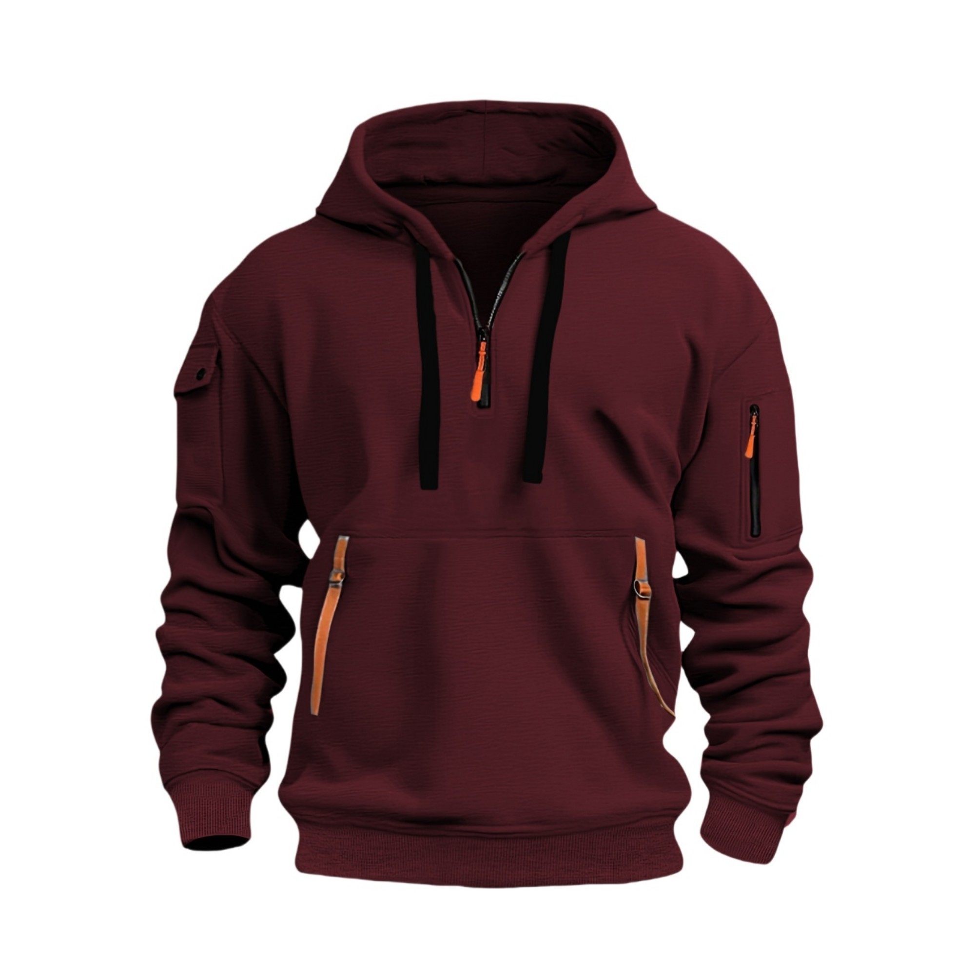 Quarter Zip Pullover With Pockets, custom hoodie or sweatshirt with logo imprint 9