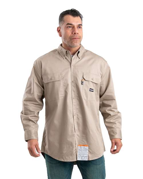 Men's Tall Flame-Resistant Button Down Work Shirt - FRSH10T 12