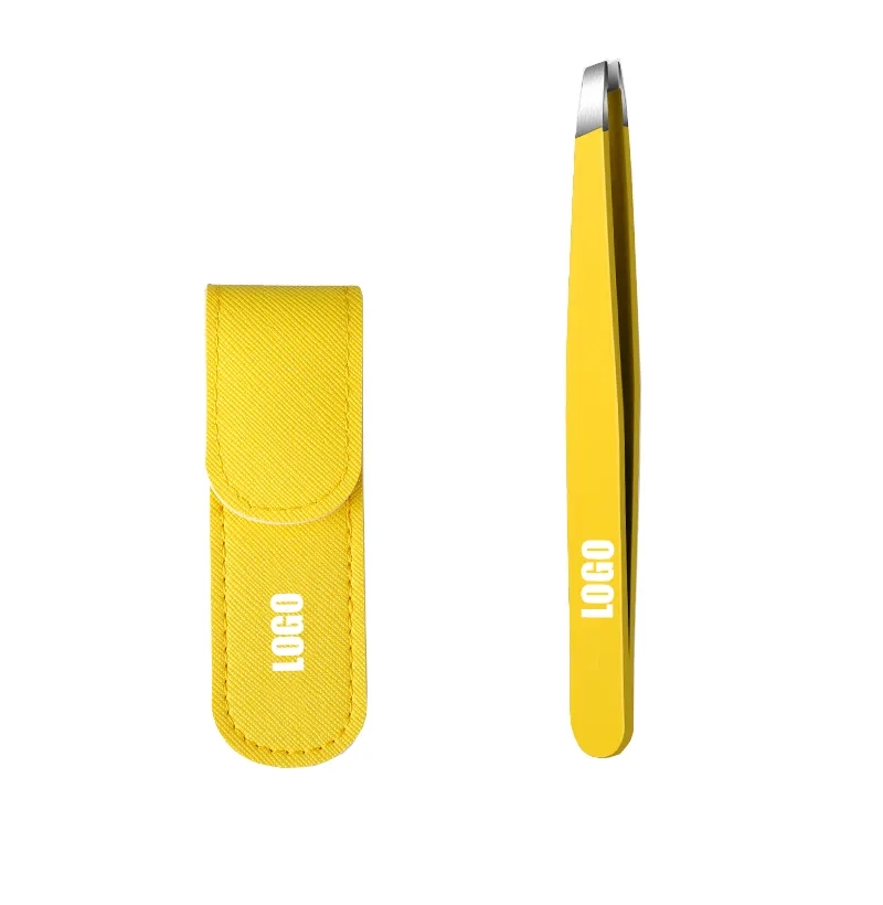 Stainless Steel Beard Tweezers With PU Case 1 Pack 3
