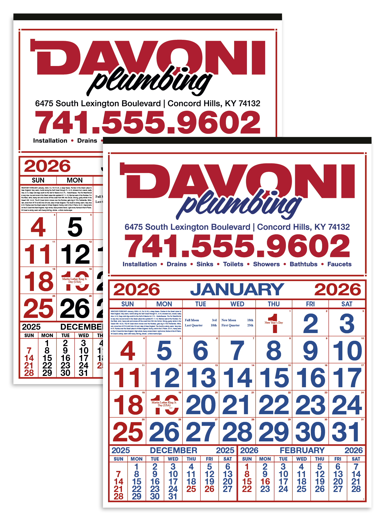 Skinner & Kennedy® Commercial 12-Sheet Calendar 5