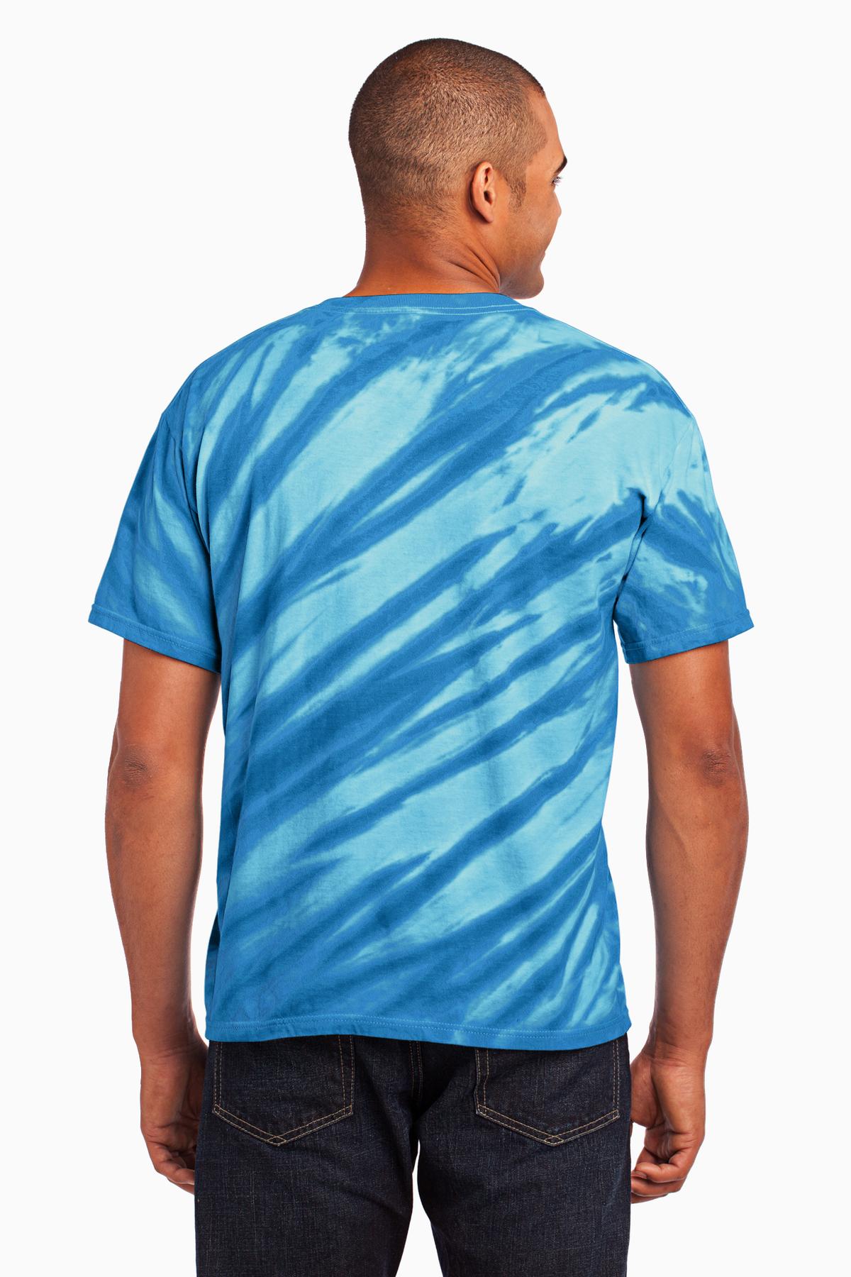 Port & Co Tiger Stripe Tie-Dye Tee. PC148 12