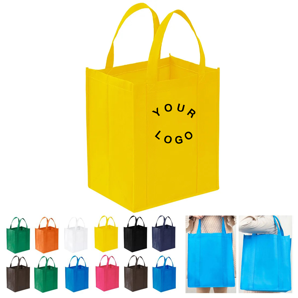 Water Resistant Non Woven Tote Bag For Carrying 10