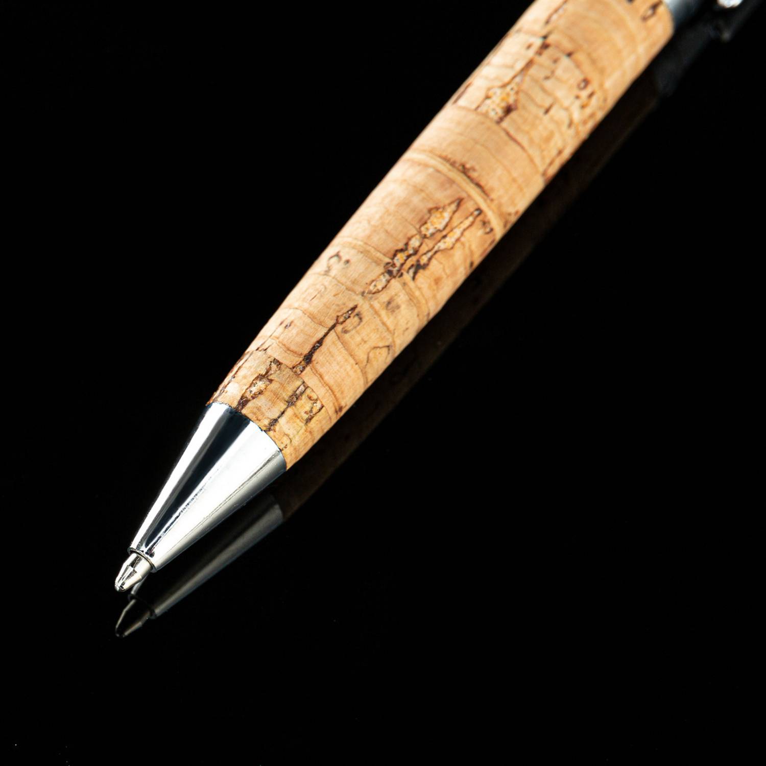 Creative Wood Grain Metal Rotating Ballpoint Pen 5