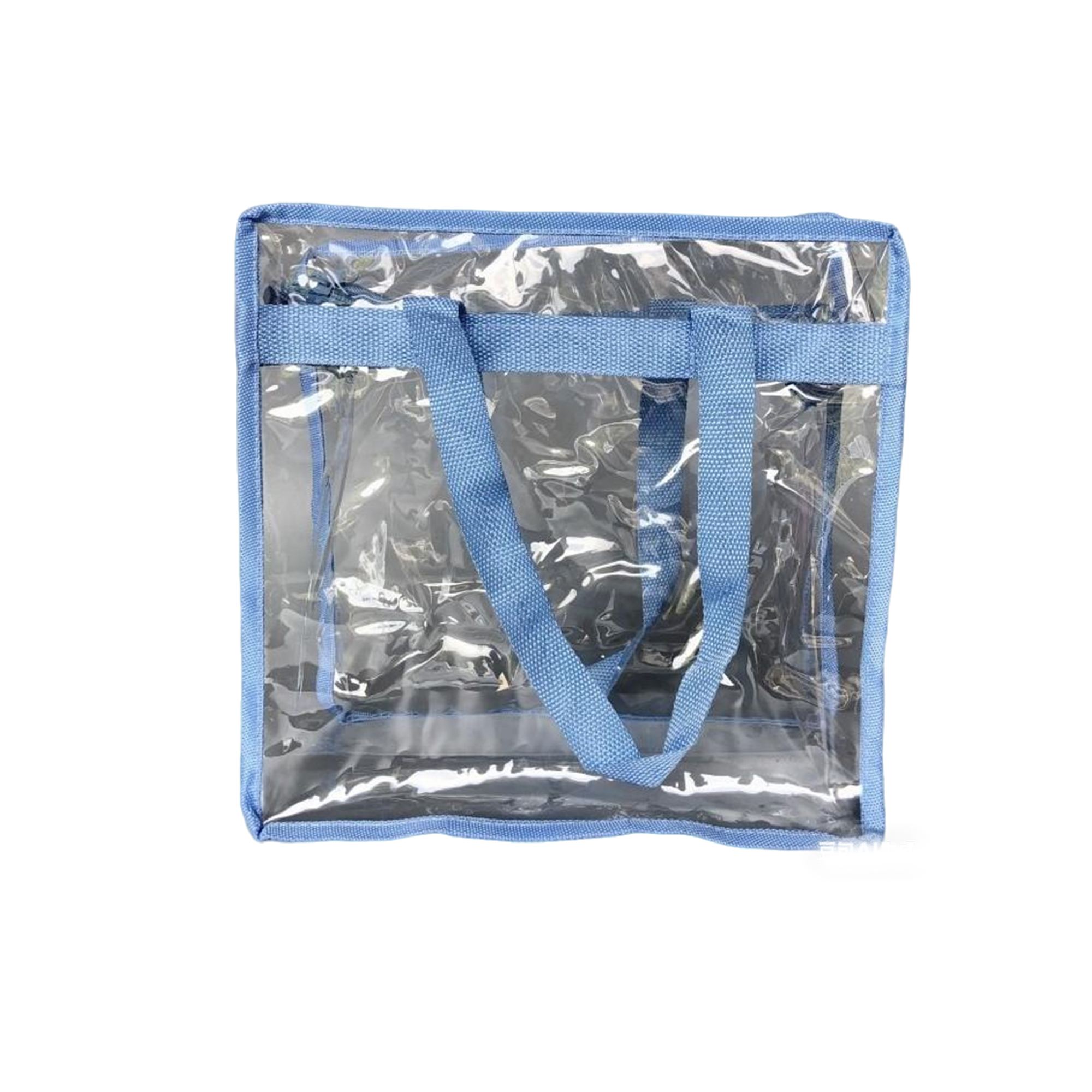 PVC Clear Stadium Tote Bag 12" x 12" x 6" With Polyester Trim 4