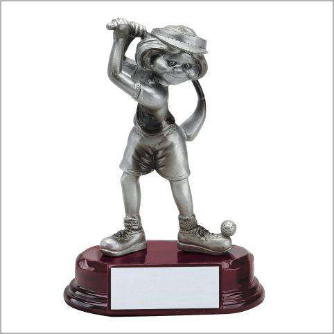 5.5" Comic Golfer Resin 1