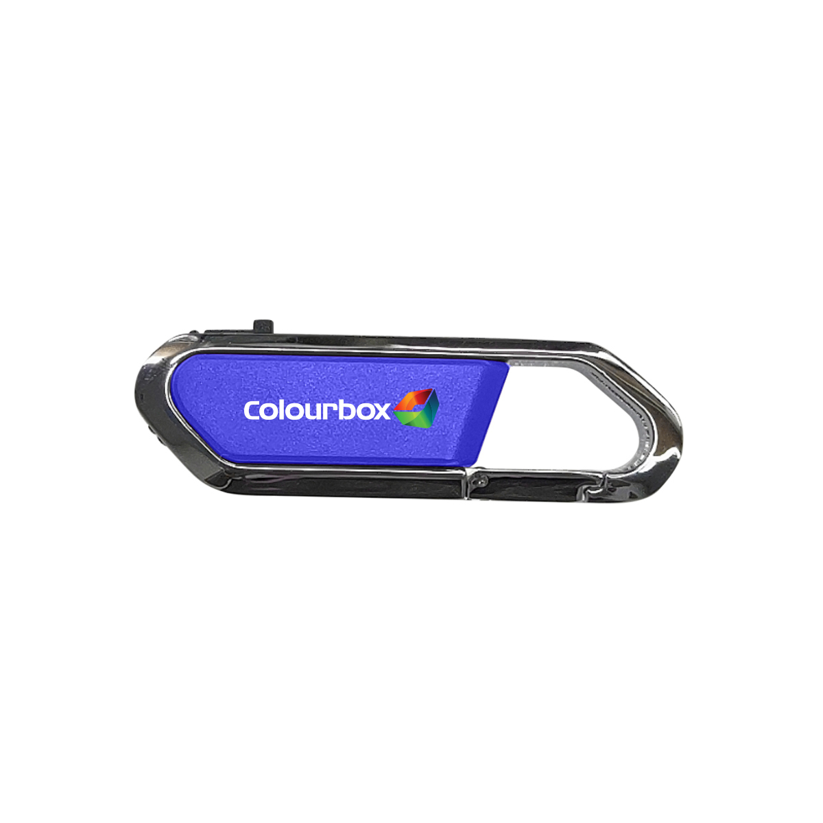Carabiner USB Drive With Metal Rim And Capless Push/Retract USB 10